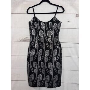 Trina Turk Los Angeles Size 4 Black with Silver Detailing Sleeveless